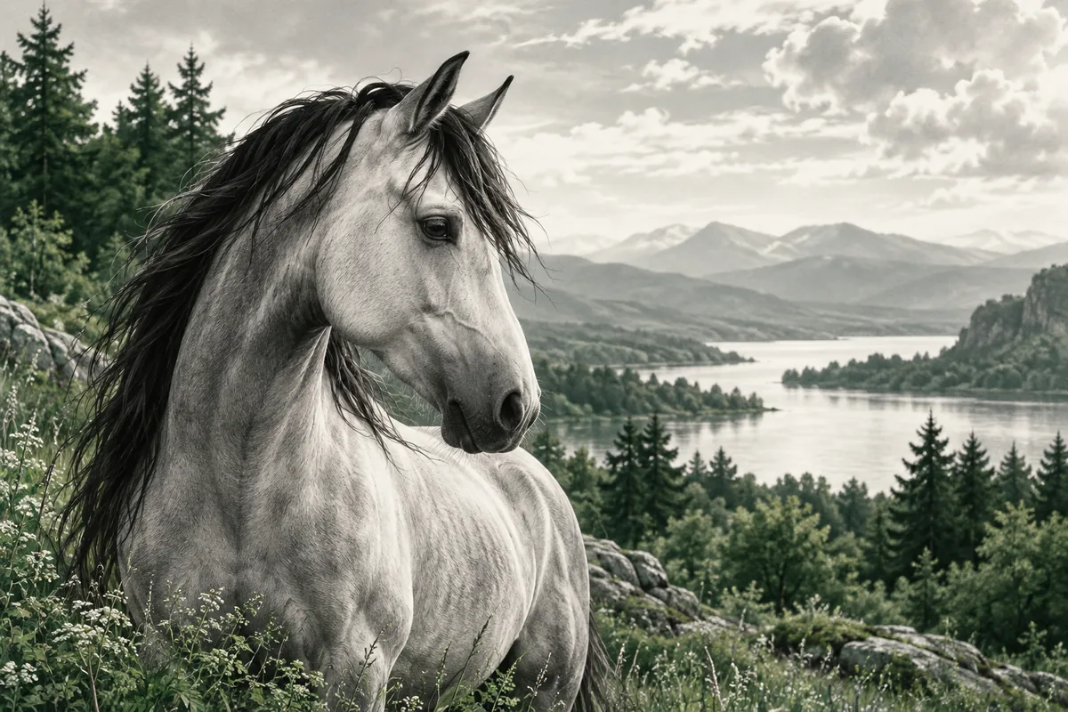 Intimate original horse portrait